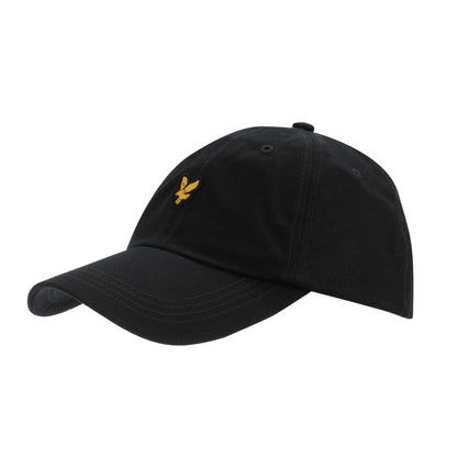 Black - Front - Lyle & Scott Embroidered Logo Baseball Cap
