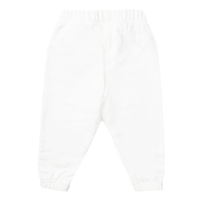 White - Front - Off White Baby Funny Jogging Bottoms