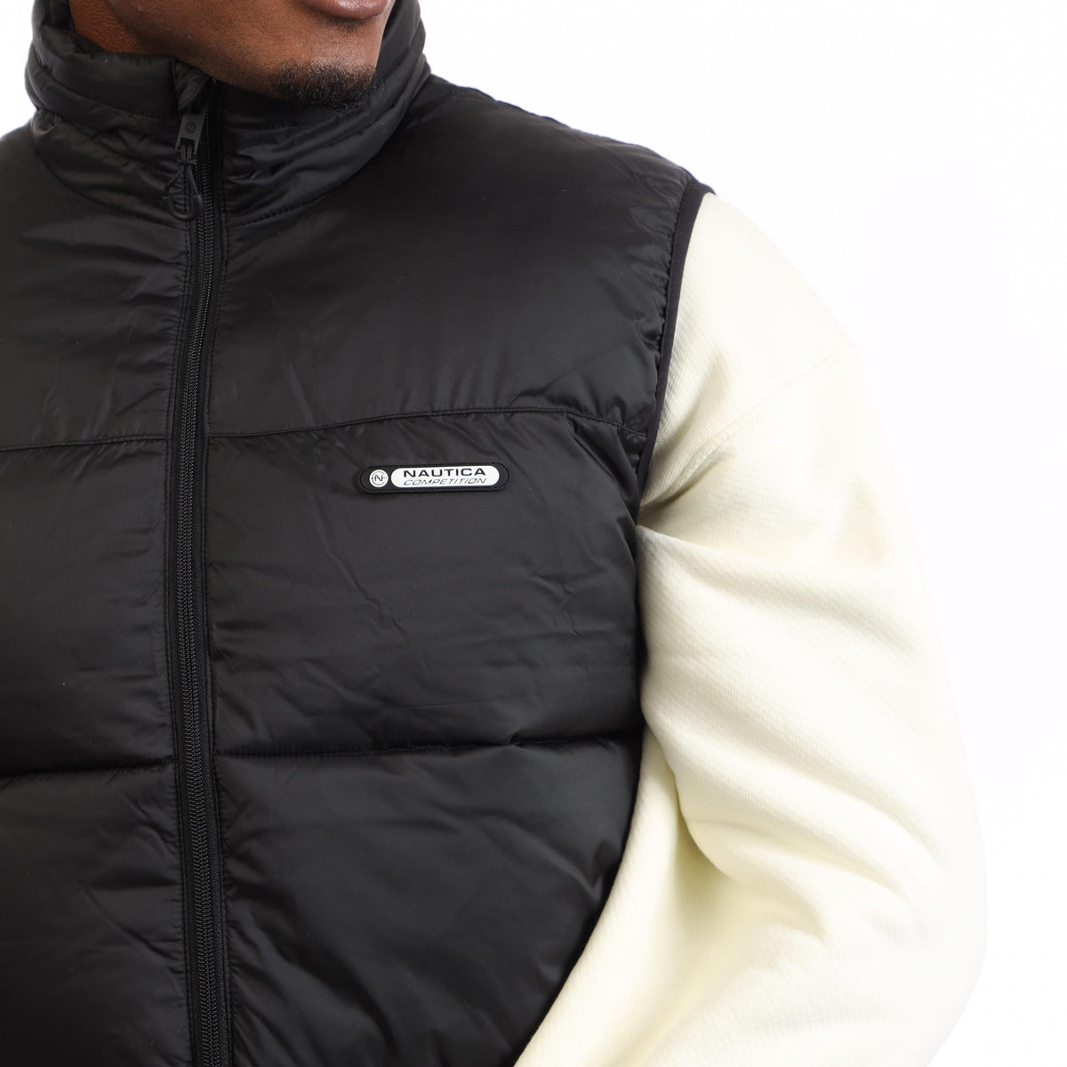 Black - Side - Nautica Mens Spitalfields Gilet