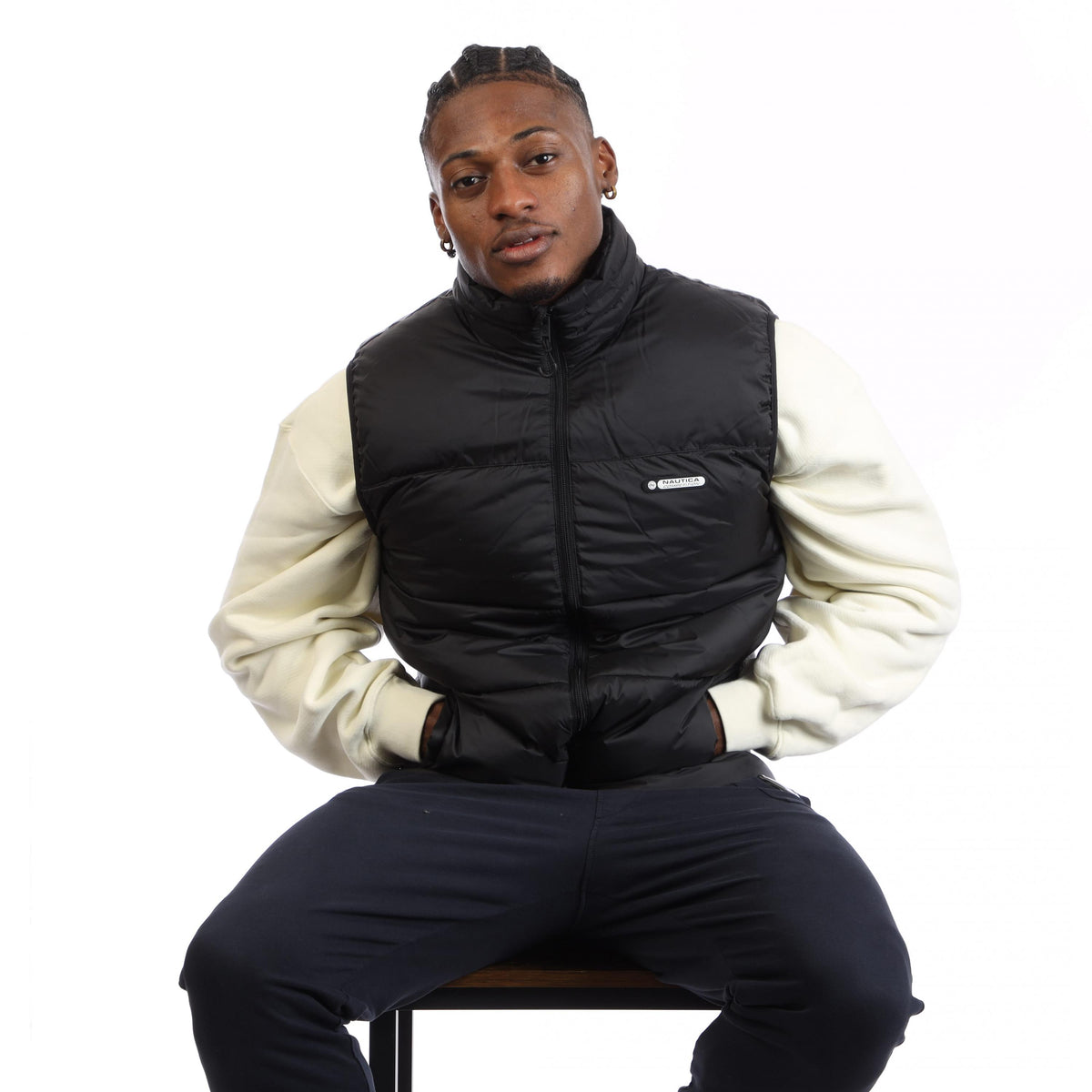 Black - Lifestyle - Nautica Mens Spitalfields Gilet