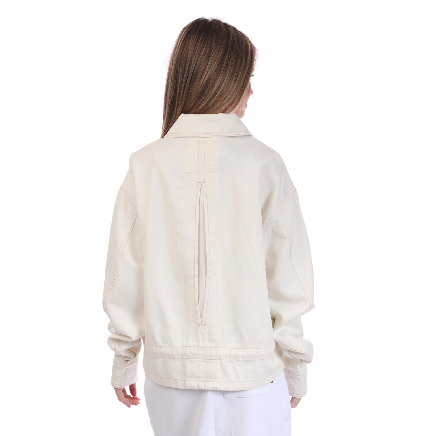 Natural - Back - Boss Womens-Ladies Denim Jackets