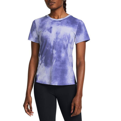 Purple - Front - Under Armour Womens-Ladies Launch Elite Printed T-Shirt