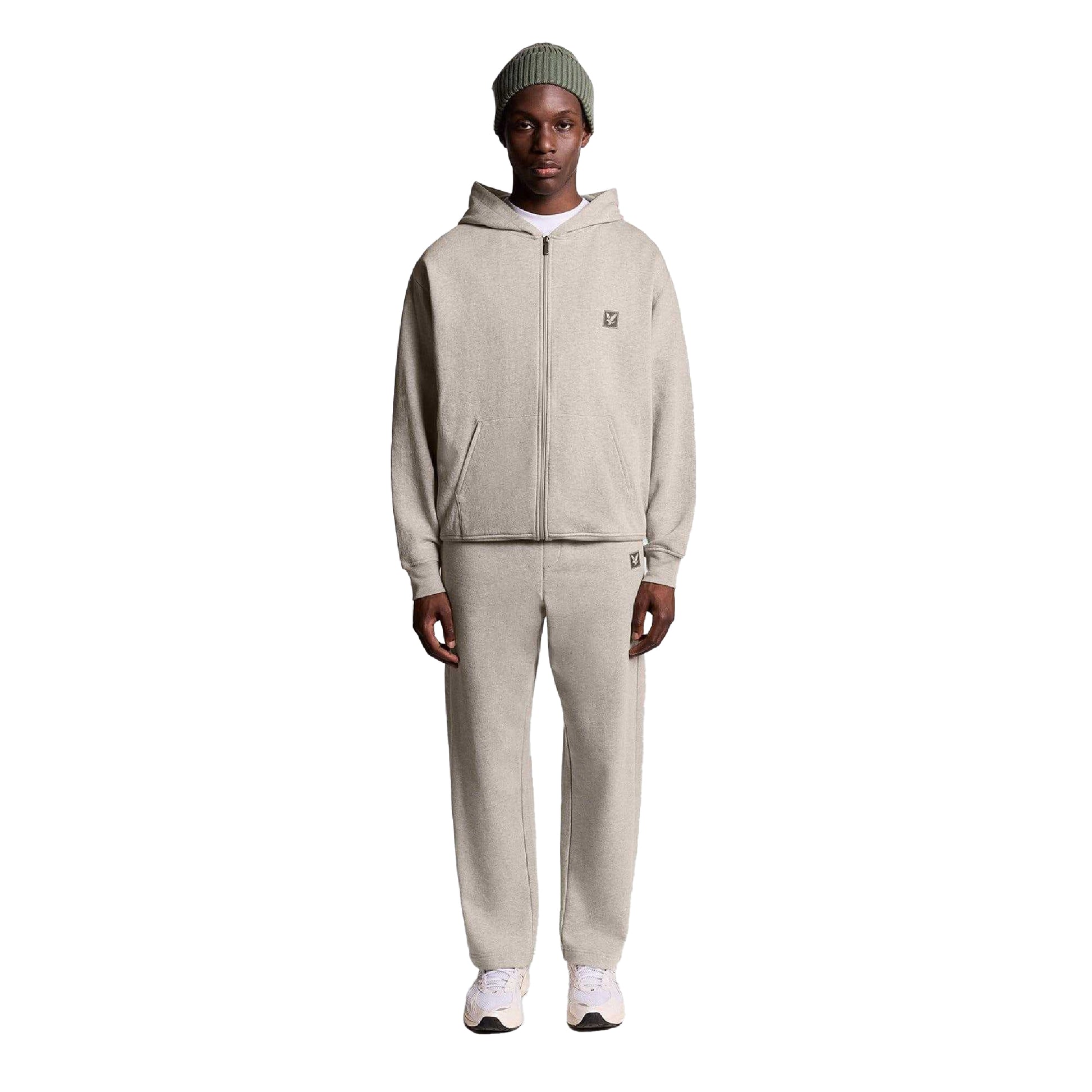 Beige - Lifestyle - Lyle & Scott Mens Lounge Full Zip Hoodie
