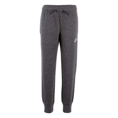 Carbon Heather - Front - Nike Childrens-Kids Fleece Club Elasticated Cuff Jogging Bottoms