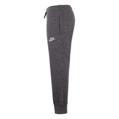 Carbon Heather - Back - Nike Childrens-Kids Fleece Club Elasticated Cuff Jogging Bottoms