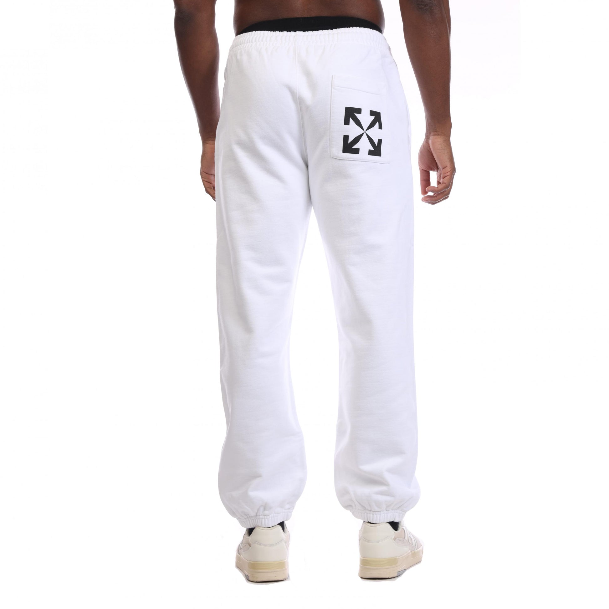 White-Black - Back - Off White Mens Arrow Pocket Slim Sweatpants