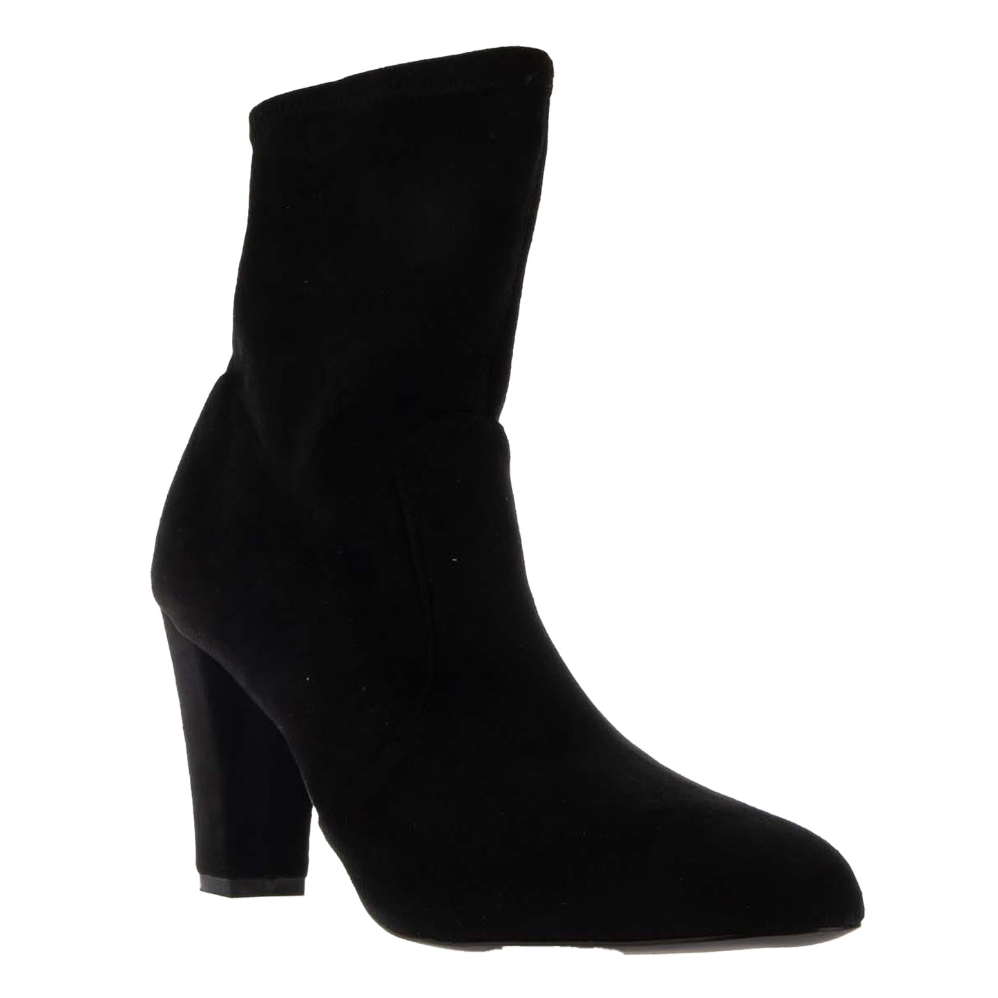 Black - Front - Dune London Womens-Ladies Oty Suede Heeled Ankle Boots