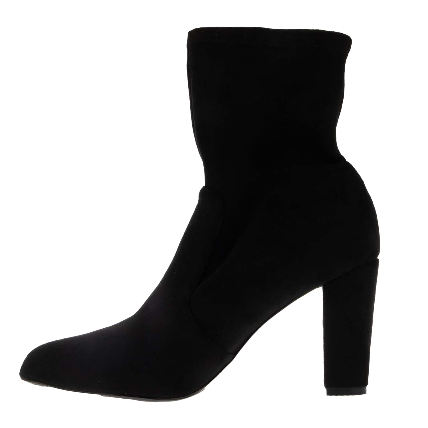 Black - Lifestyle - Dune London Womens-Ladies Oty Suede Heeled Ankle Boots