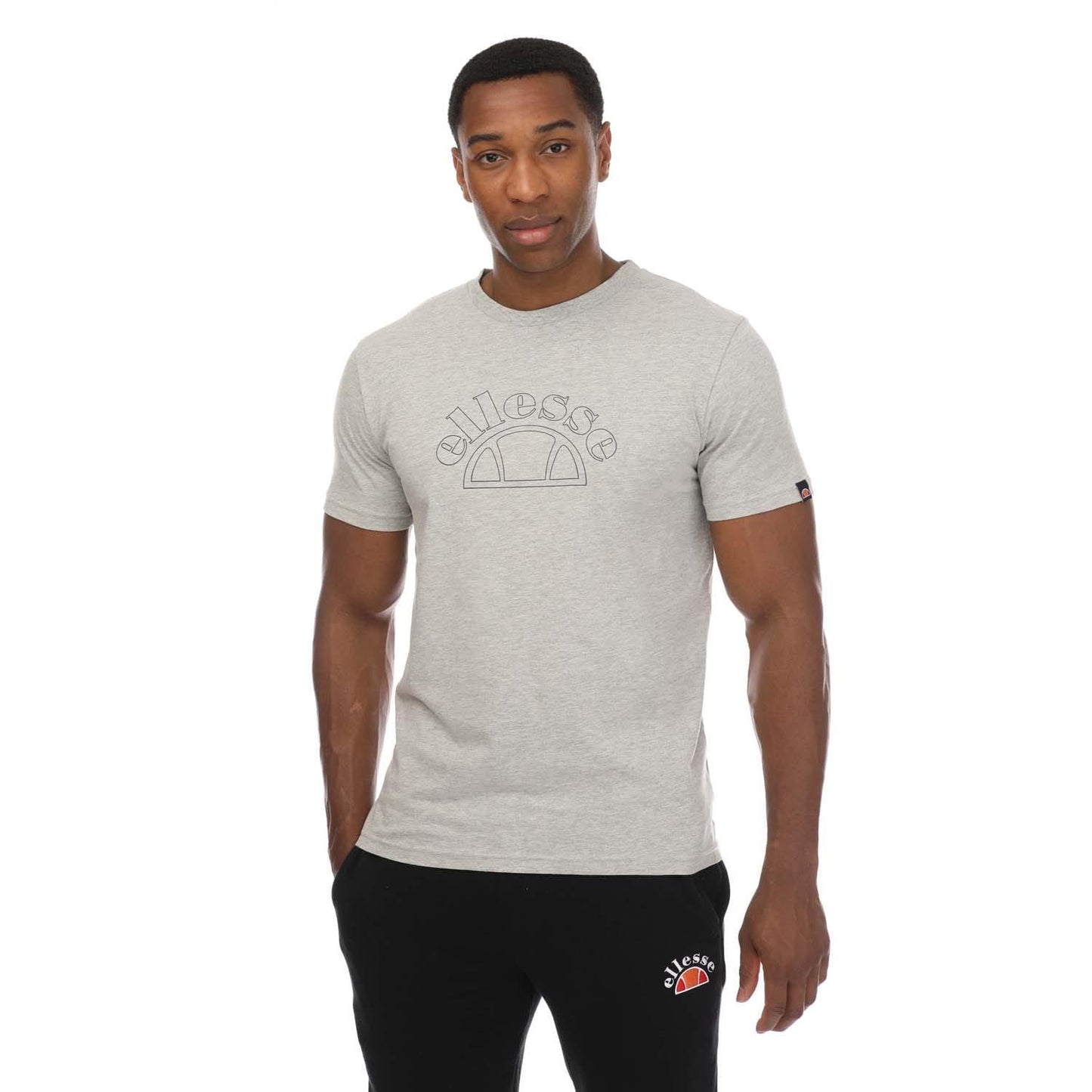 Grey - Front - Ellesse Mens Opizzi T-Shirt