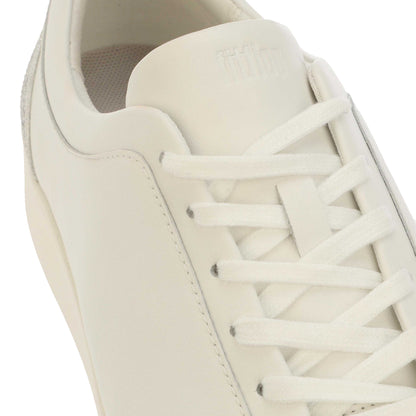 White-Silver - Lifestyle - Fit Flop Womens-Ladies Rally Crystal Leather Trainers