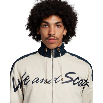 White - Side - Lyle & Scott Mens Panelled Sport Jacket