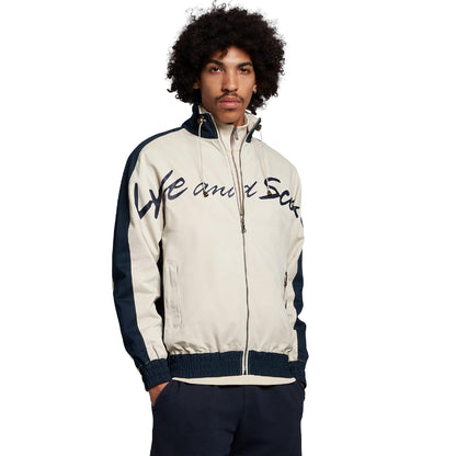 White - Front - Lyle & Scott Mens Panelled Sport Jacket