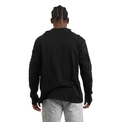 Black - Back - Off White Mens Post Archive Faction Long-Sleeved T-Shirt