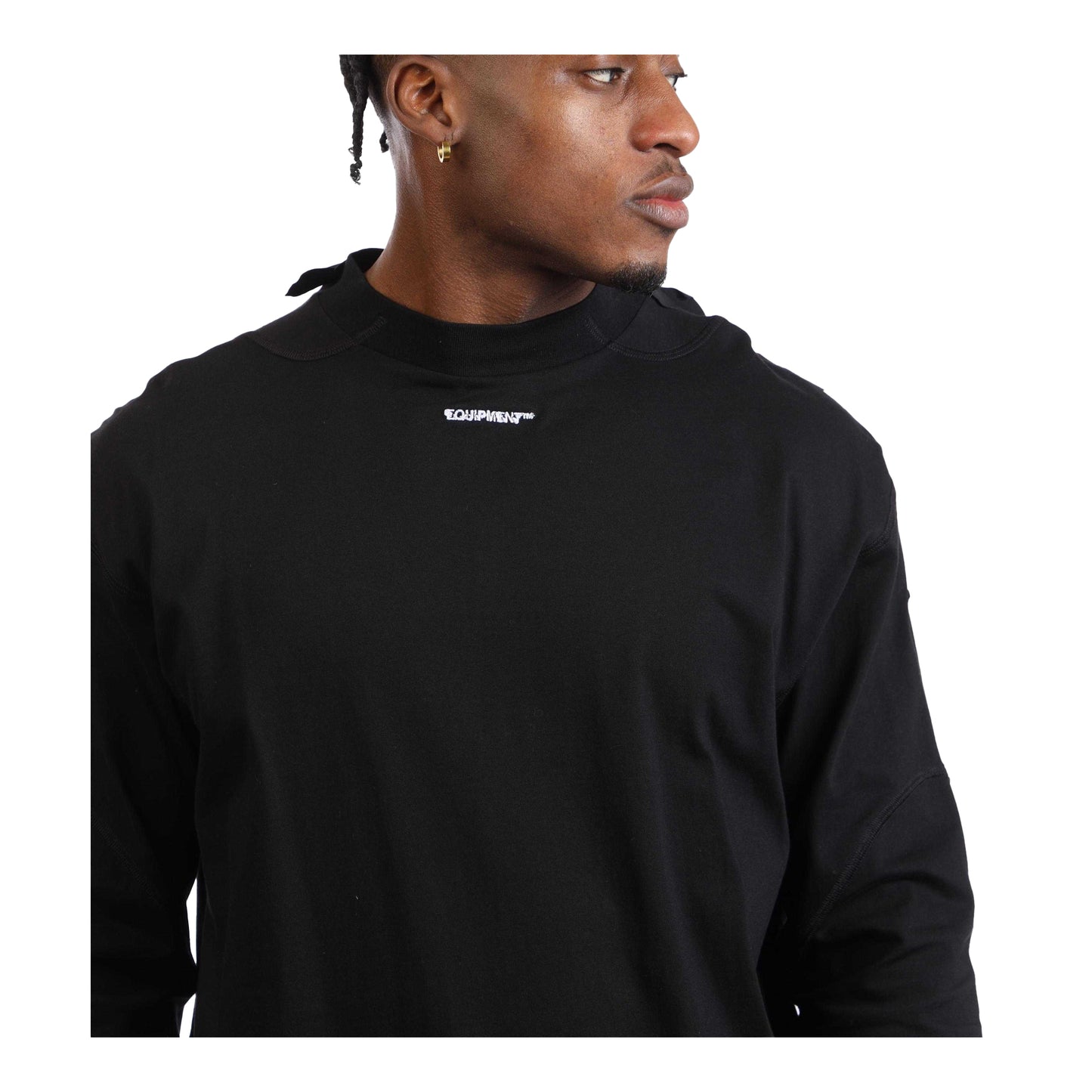 Black - Side - Off White Mens Post Archive Faction Long-Sleeved T-Shirt