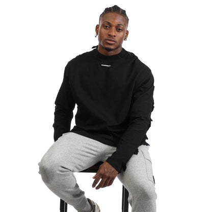 Black - Lifestyle - Off White Mens Post Archive Faction Long-Sleeved T-Shirt