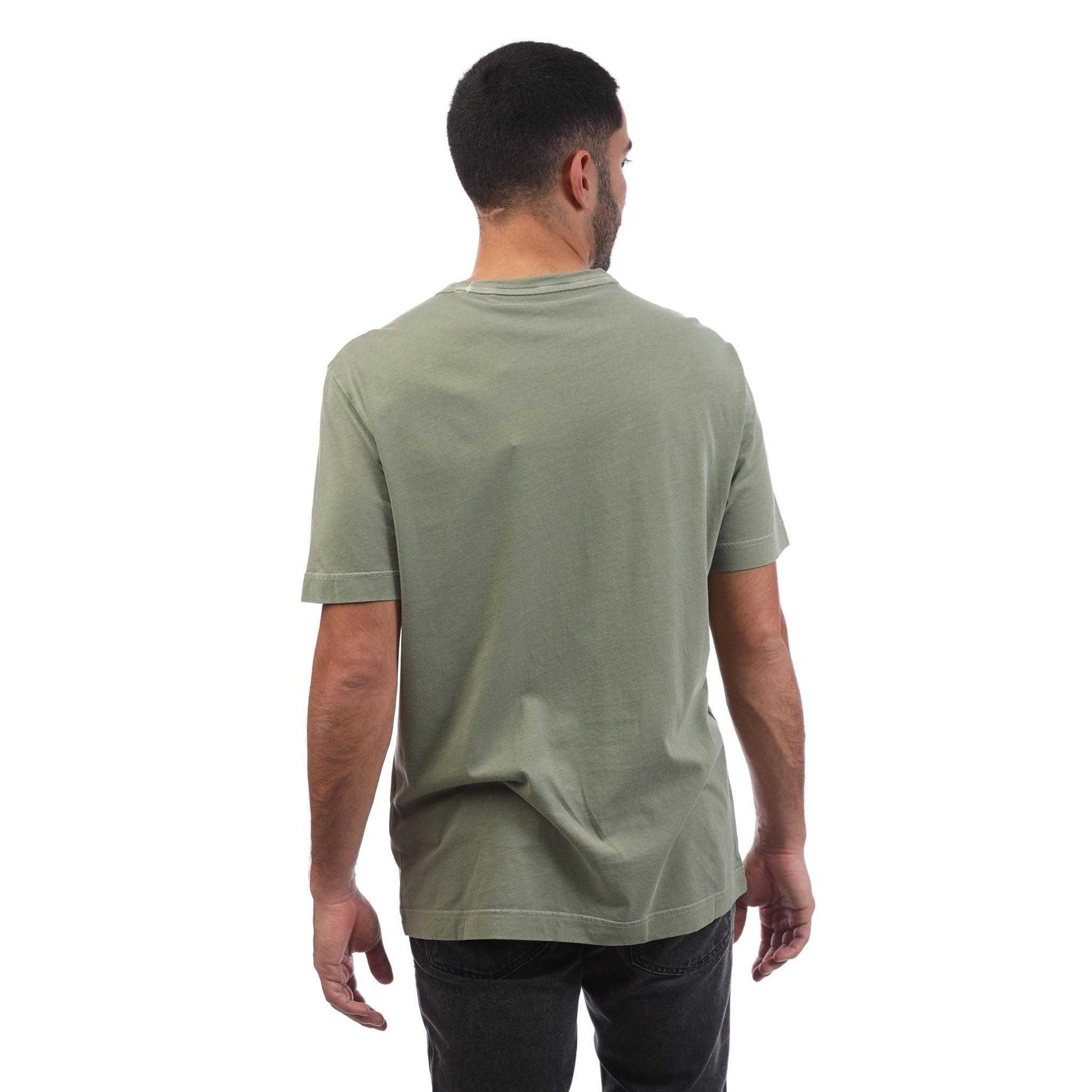 Green - Back - Gant Mens Sunfaded T-Shirt