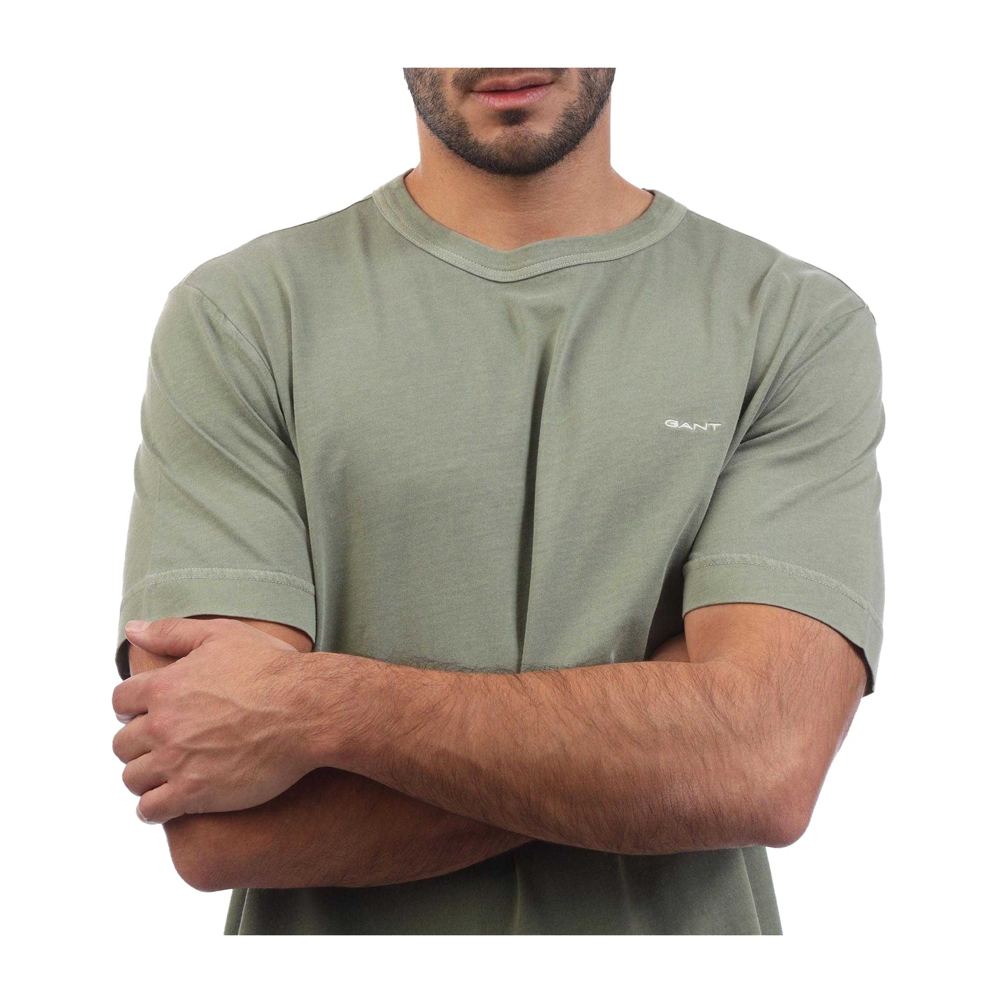 Green - Side - Gant Mens Sunfaded T-Shirt