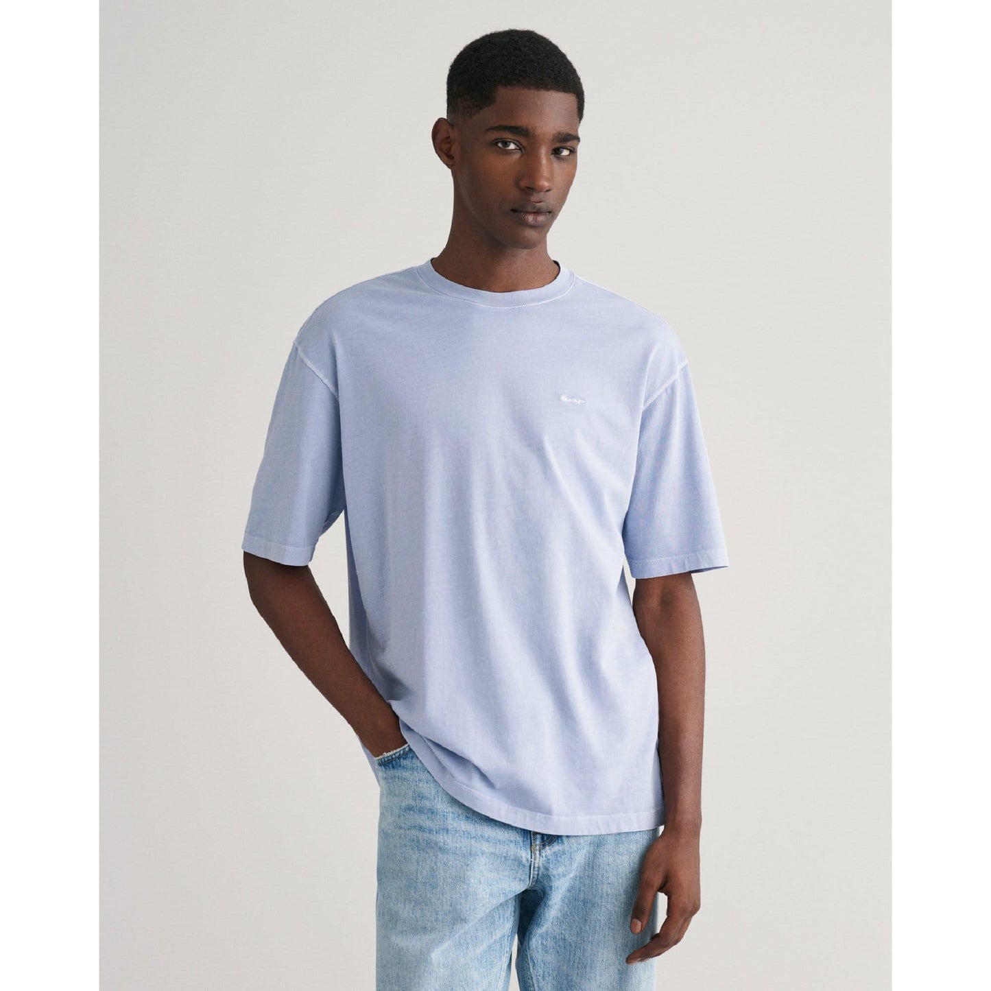 Blue - Front - Gant Mens Sunfaded T-Shirt