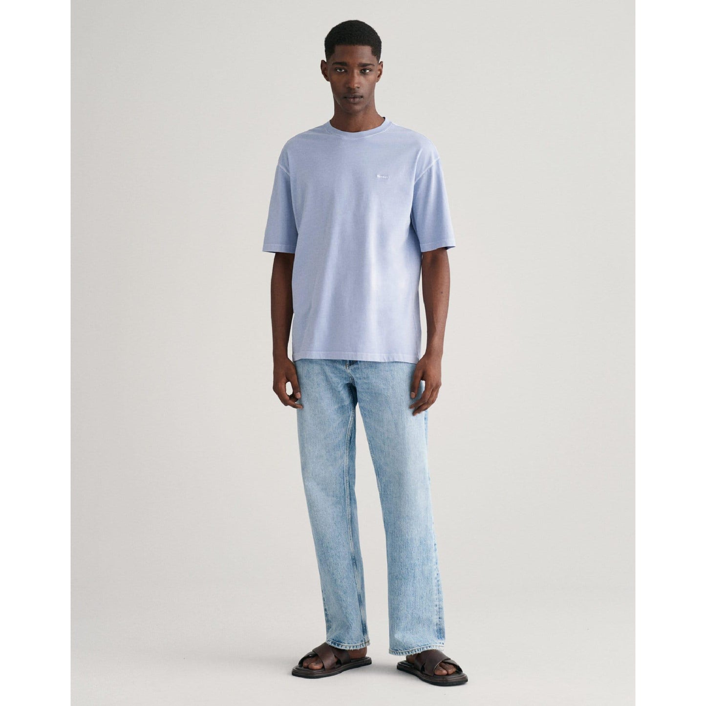 Blue - Back - Gant Mens Sunfaded T-Shirt