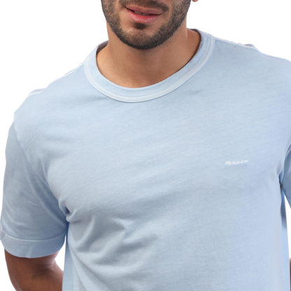 Blue - Side - Gant Mens Sunfaded T-Shirt