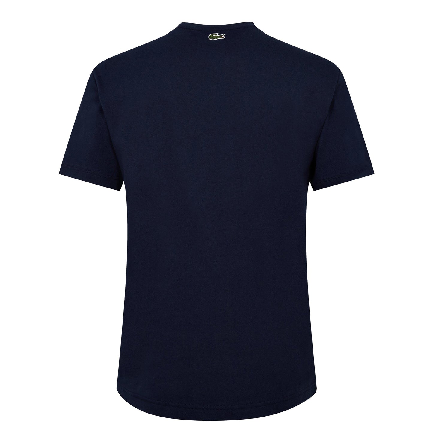 Blue - Back - Lacoste Mens Monogram Cotton T-Shirt