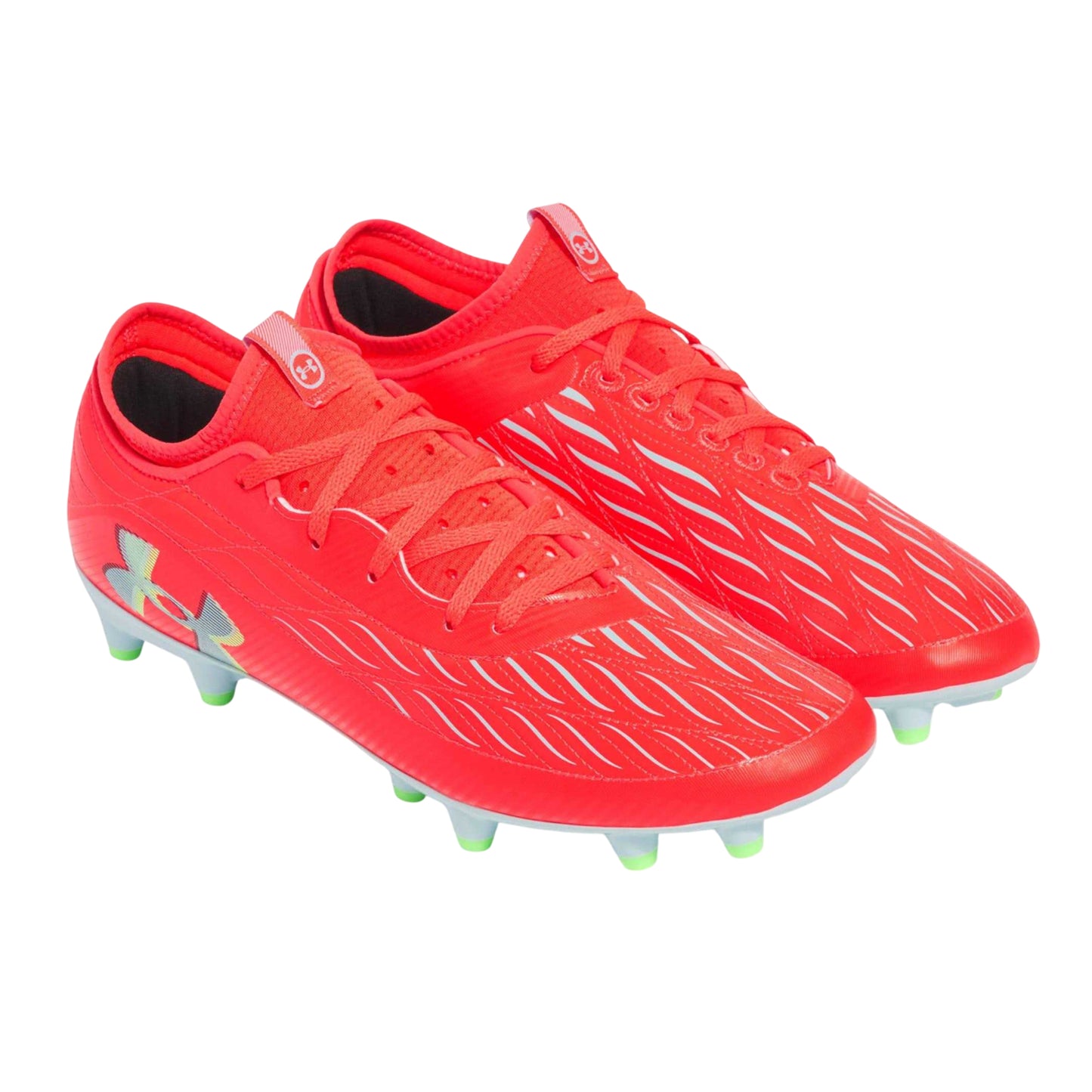 Red - Front - Under Armour Mens Magnetico Select 4 Firm Ground Football Boots