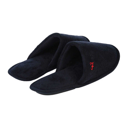 Navy - Back - Farah Mens Cullinan Mule Slippers