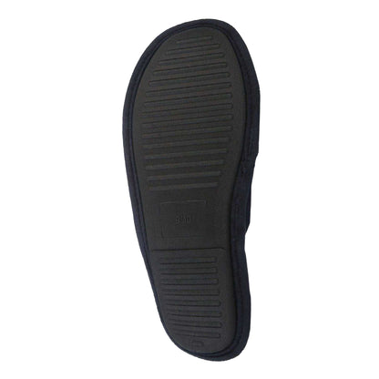 Navy - Side - Farah Mens Cullinan Mule Slippers