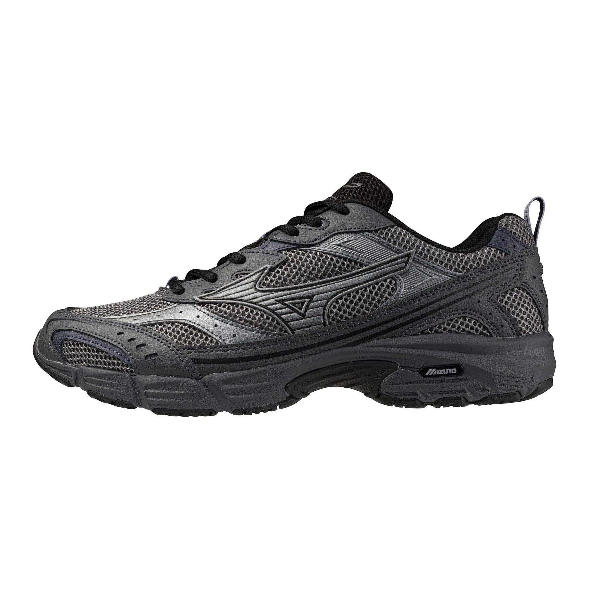 Silver-Iron Gate-Quiet Shade - Pack Shot - Mizuno Mens MXR Trainers