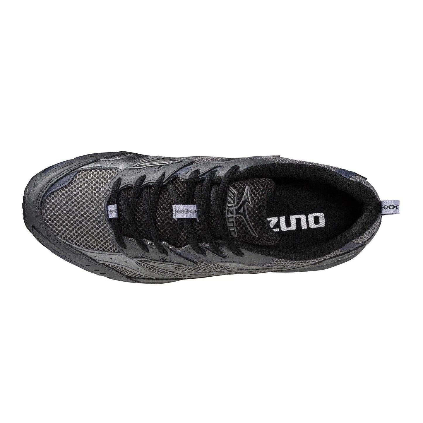 Silver-Iron Gate-Quiet Shade - Close up - Mizuno Mens MXR Trainers