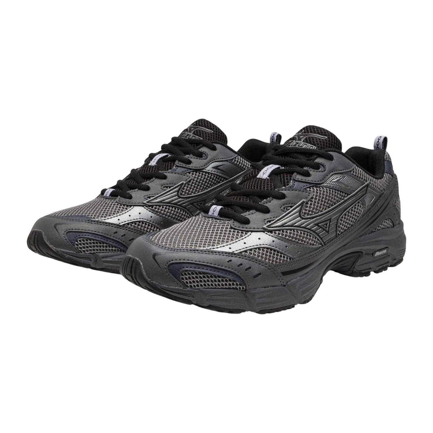 Silver-Iron Gate-Quiet Shade - Front - Mizuno Mens MXR Trainers