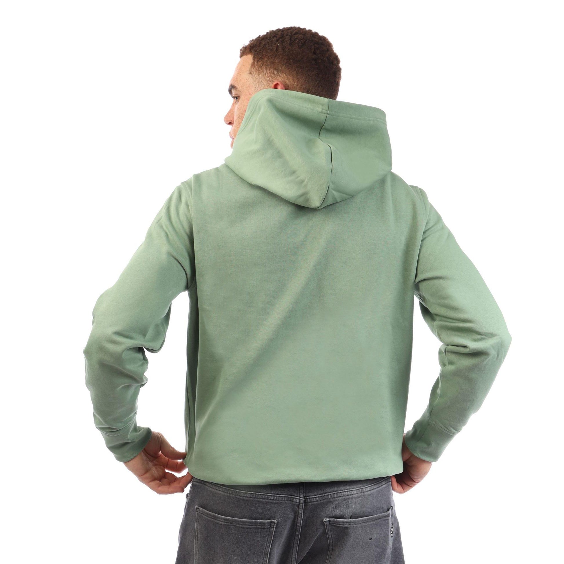 Green - Back - Gant Mens Shield Logo Long-Sleeved Hoodie