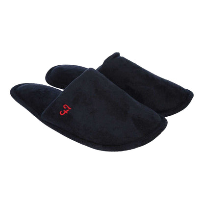 Navy - Front - Farah Mens Cullinan Mule Slippers