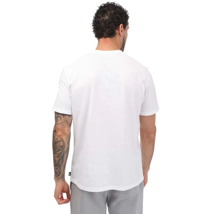 White - Back - DKNY Mens Logo Polycotton T-Shirt