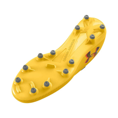Yellow-Grey - Back - Under Armour Mens Magnetio Select Firm Ground Football Boots