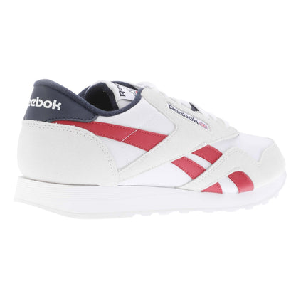 White-Red - Back - Reebok Unisex Adult Classic Nylon Trainers