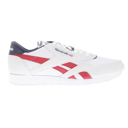 White-Red - Side - Reebok Unisex Adult Classic Nylon Trainers