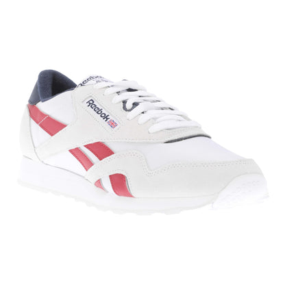 White-Red - Front - Reebok Unisex Adult Classic Nylon Trainers
