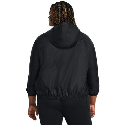 Black - Pack Shot - Under Armour Womens-Ladies Windbreaker Jacket