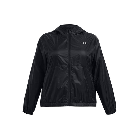 Black - Front - Under Armour Womens-Ladies Windbreaker Jacket