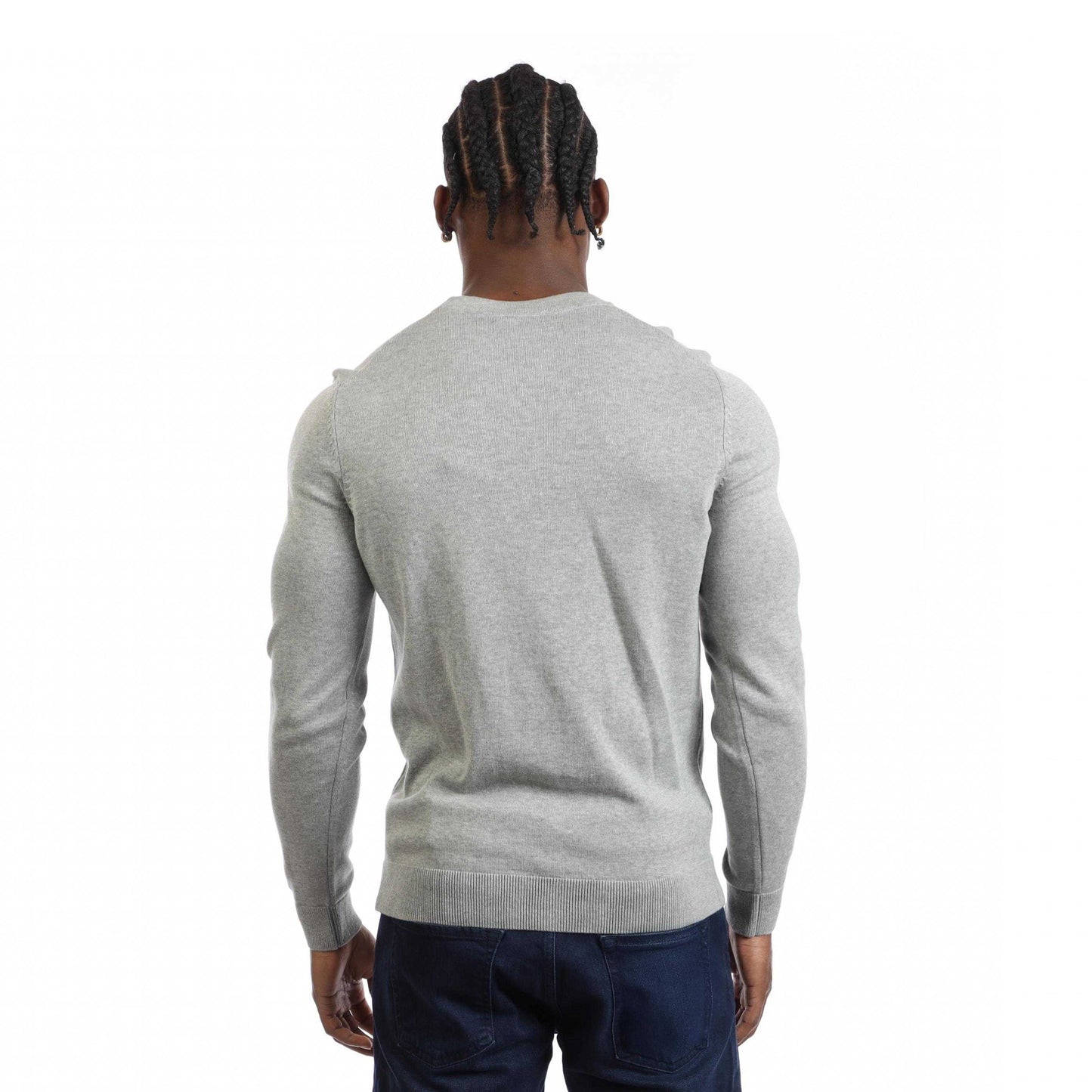 Grey - Back - Hugo Mens San Cassius-C1 Sweatshirt