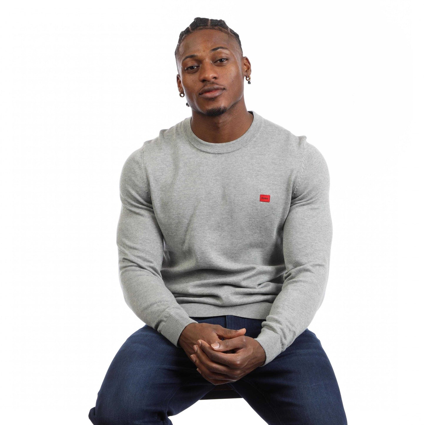 Grey - Lifestyle - Hugo Mens San Cassius-C1 Sweatshirt