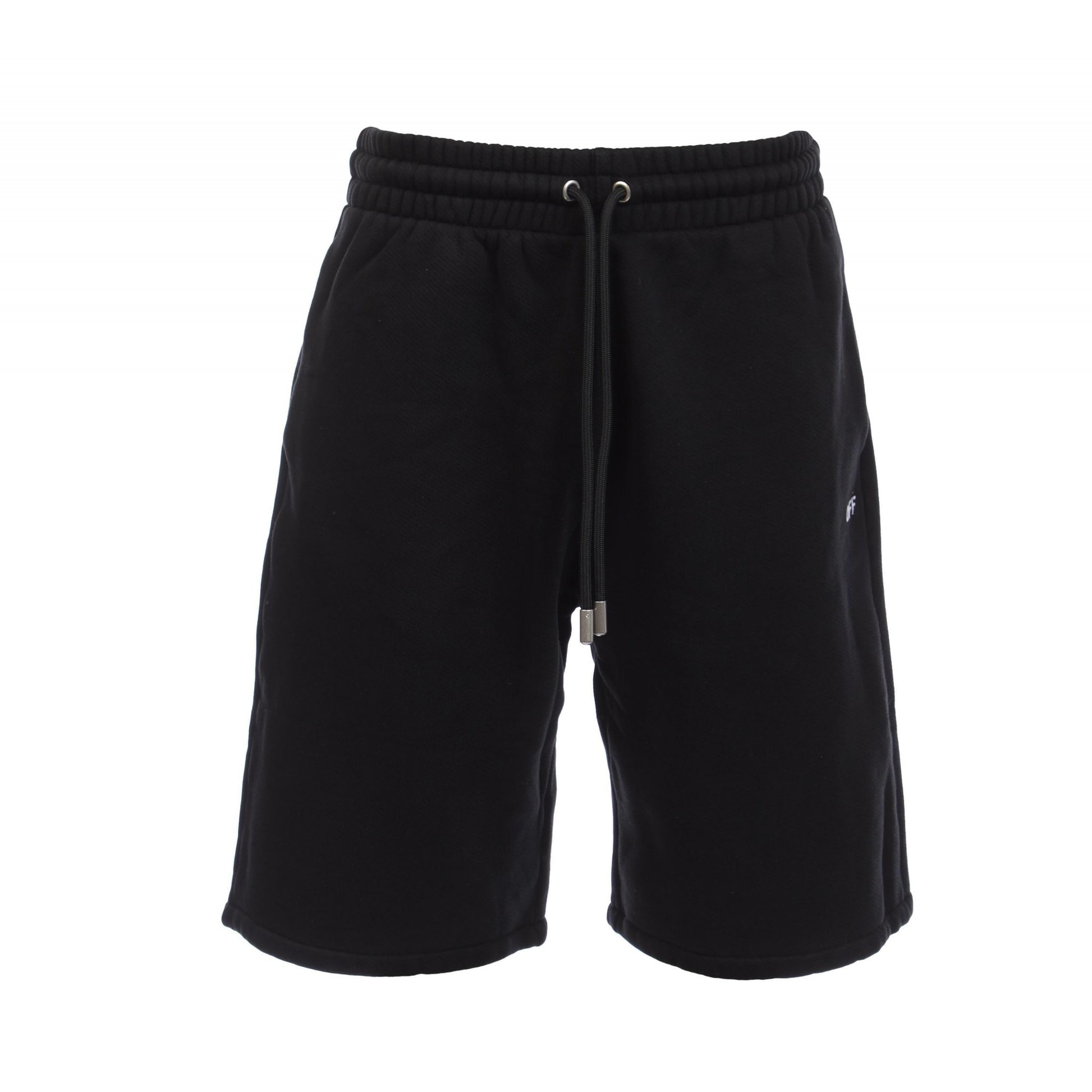 Black - Front - Off White Mens Scribble Diagonal Sweat Shorts