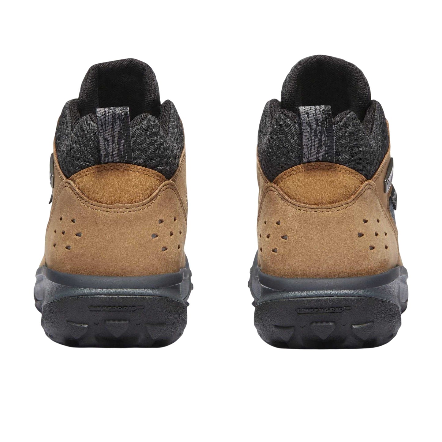 Brown - Back - Timberland Mens Timbercrush Motion Leather Waterproof Trainers
