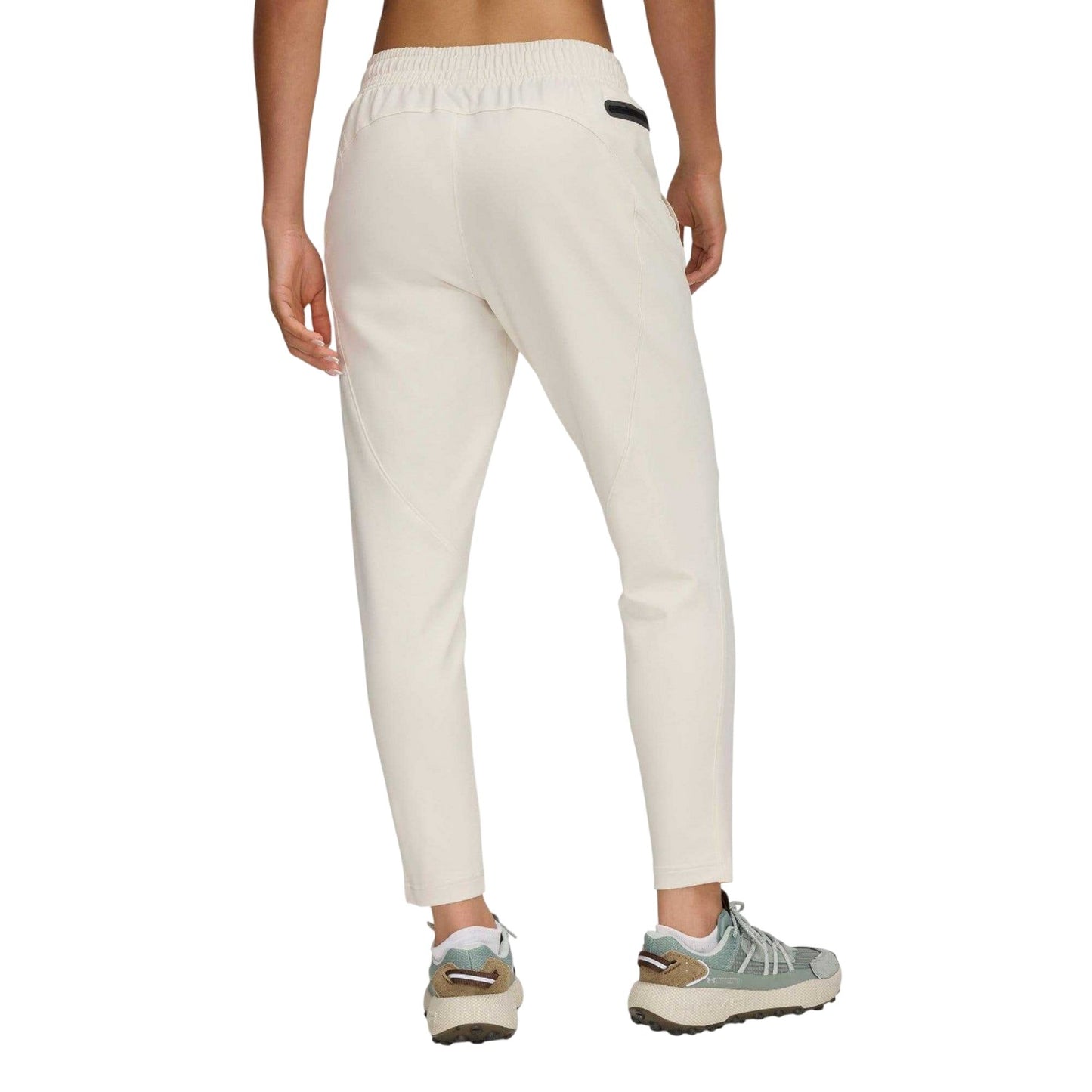 White - Back - Under Armour Womens-Ladies Unstoppable Hybrid Jogging Bottoms