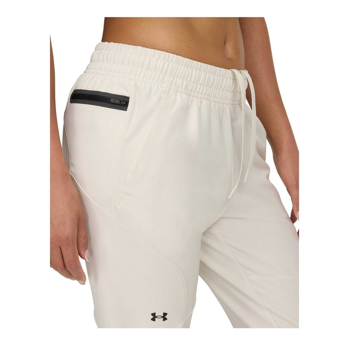 White - Lifestyle - Under Armour Womens-Ladies Unstoppable Hybrid Jogging Bottoms