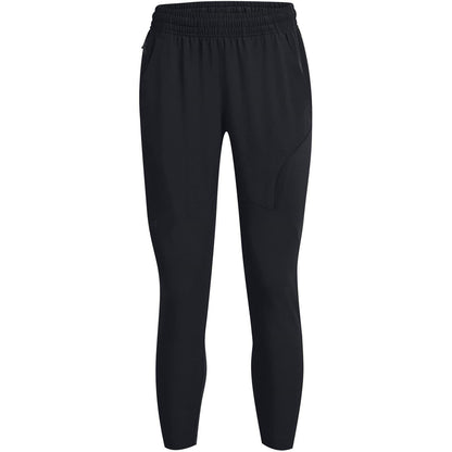 Black - Front - Under Armour Womens-Ladies Unstoppable Hybrid Jogging Bottoms