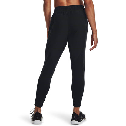 Black - Lifestyle - Under Armour Womens-Ladies Unstoppable Hybrid Jogging Bottoms