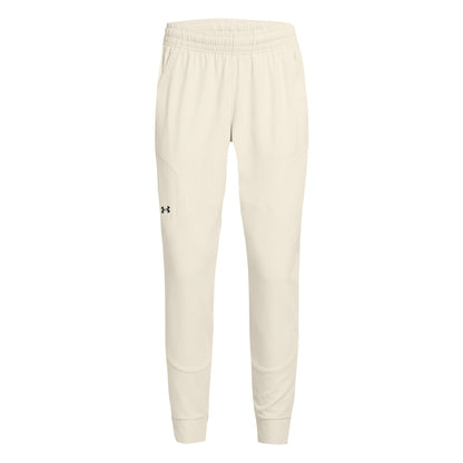 White - Front - Under Armour Womens-Ladies Unstoppable Hybrid Jogging Bottoms