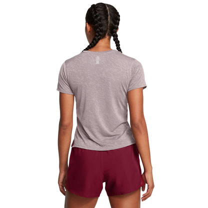 Grey - Pack Shot - Under Armour Womens-Ladies Launch Camo Short-Sleeved T-Shirt